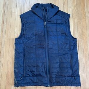 Lands' End Men's Dark Blue Quilted Vest